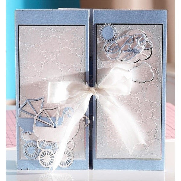 Dotty Clouds Embossing Folder/ Folder de Grabado de Nubes Descontinuado Crafter&