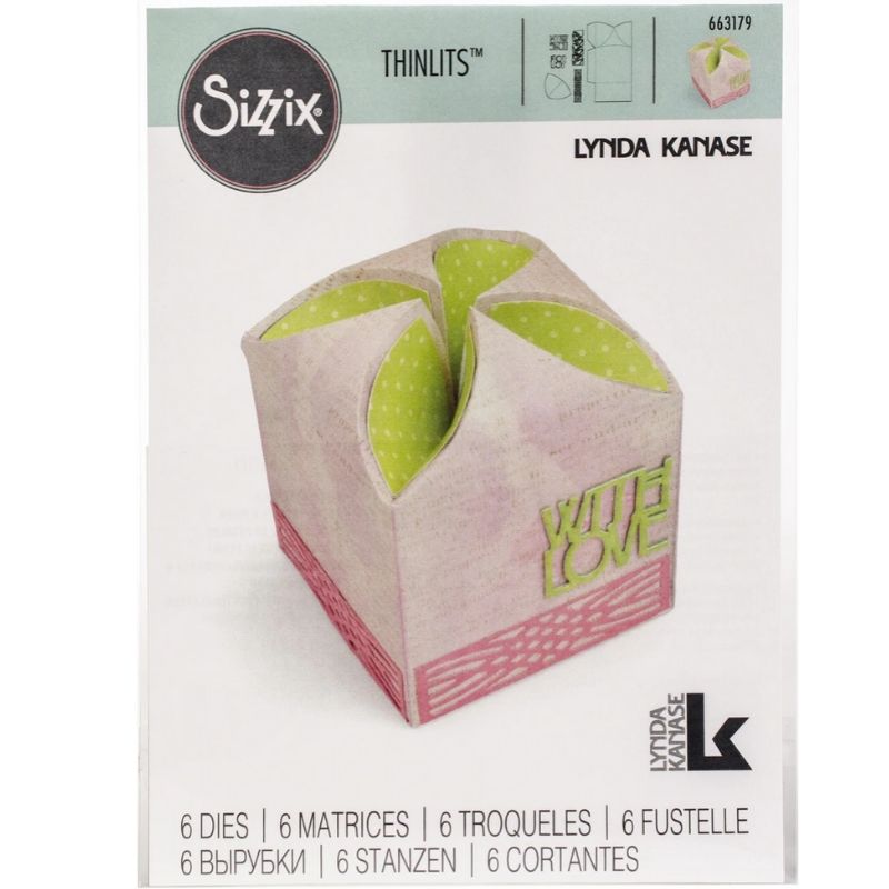 Thinlits Petal Fold Box / Suaje de Cajita de Cierre de Pétalos Descontinuado Sizzix