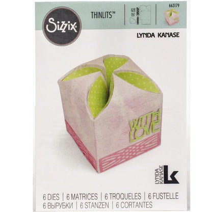 Thinlits Petal Fold Box / Suaje de Cajita de Cierre de Pétalos Descontinuado Sizzix