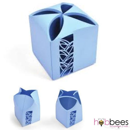 Thinlits Petal Fold Box / Suaje de Cajita de Cierre de Pétalos Descontinuado Sizzix