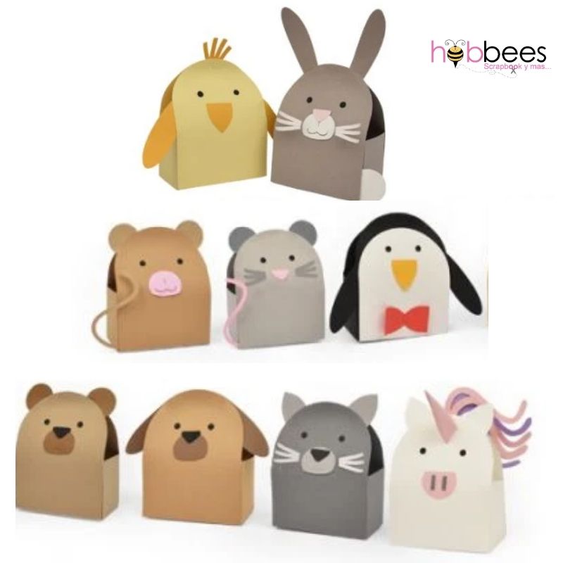 Bigz Large Animal Box / Suaje De Cajitas de Animalitos Descontinuado Sizzix