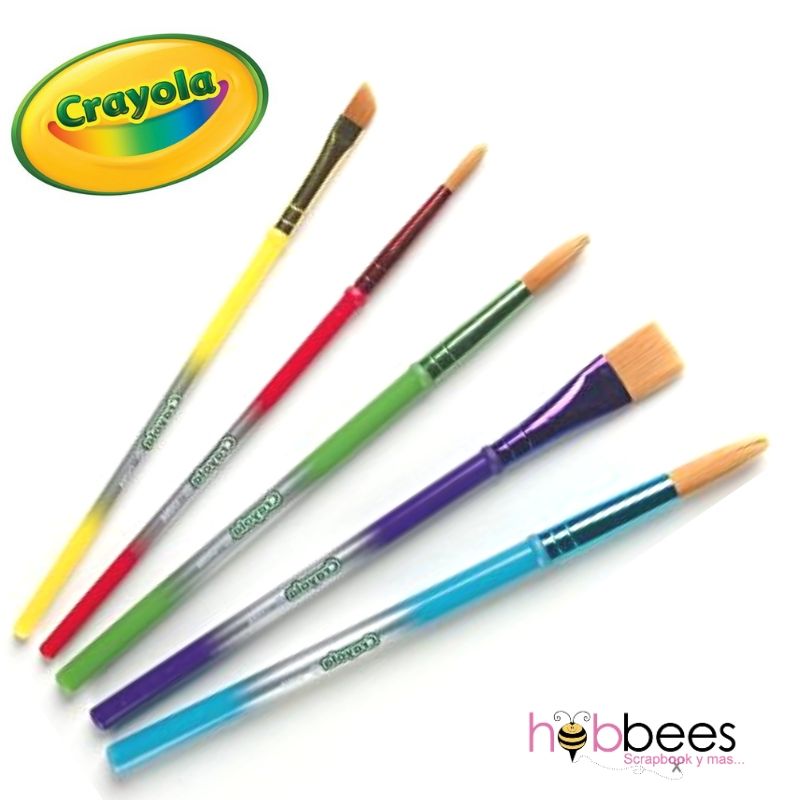 Art &amp; Craft Brushes / Pinceles Pelo Natural Crayola Pinceles y Brochas Crayola