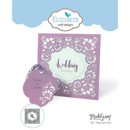 Flowers Lace Frame Die / Suaje De Marco Floral Descontinuado Elizabeth Craft Designs