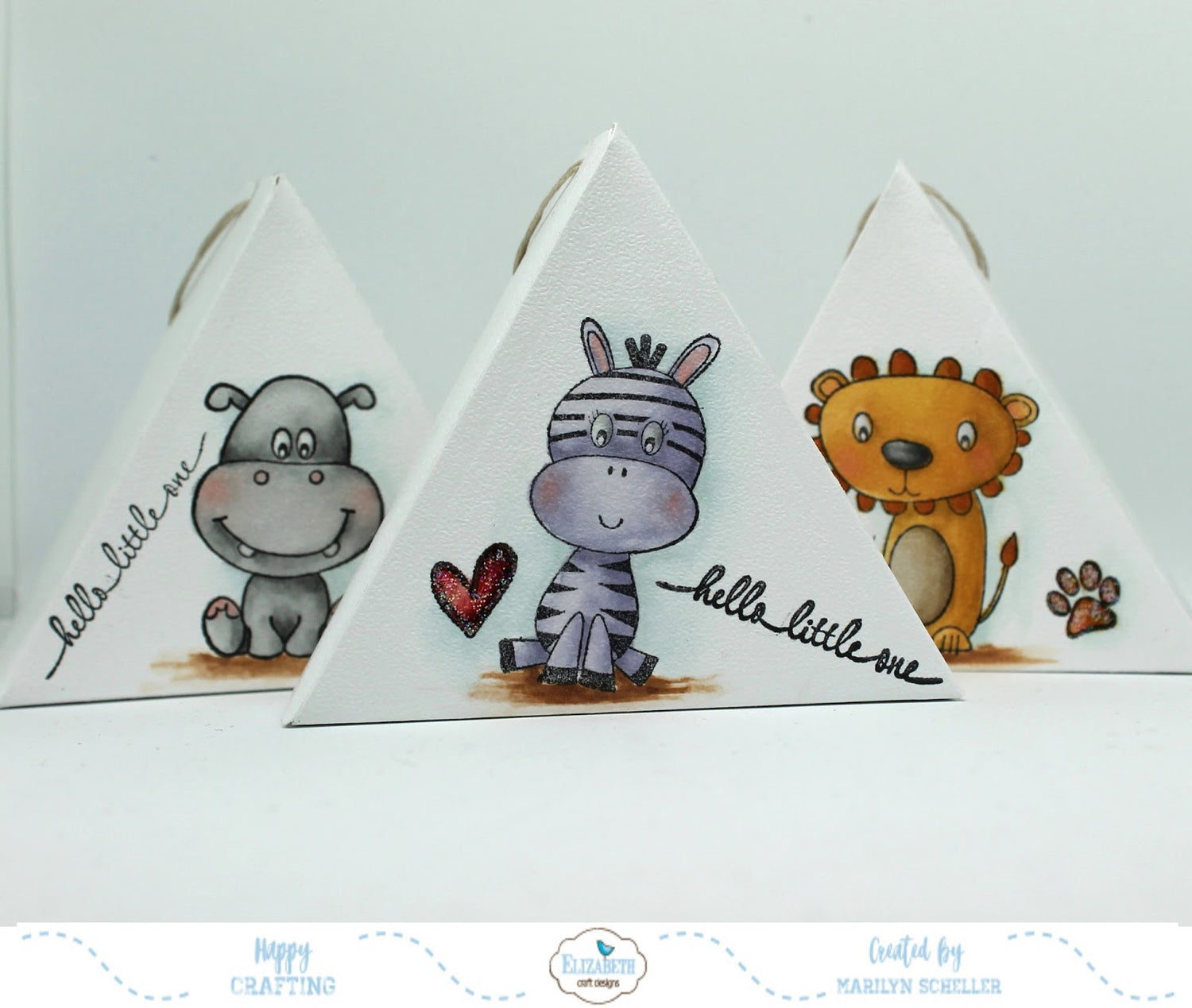 Triangle Box Die / Suaje de Corte de Cajita Traingular Descontinuado Elizabeth Craft Designs