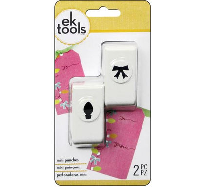 2 Pack Bulb &amp; Bow Punches / Perforadoras de Moño y Bombillo Descontinuado Ek Success