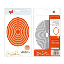 Essentials Mixed Edge Ovals  Die Set / Set de Suajes de Ovalos Lisos y con Onditas Descontinuado Tonic Studios