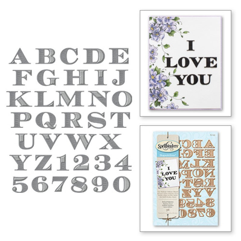 Etched Alphabet / Suaje de Alfabeto Mayúsculas Descontinuado Spellbinders