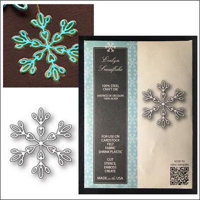 Hanging Evelyn Snowflake Die / Suaje de Copo de Nieve Descontinuado Memory Box