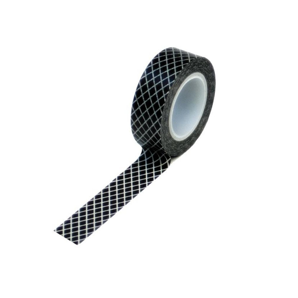 Washi Trendy Tape Fishnet Black / Cinta Adhesiva Descontinuado Queen&amp;Co