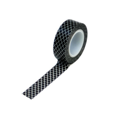 Washi Trendy Tape Fishnet Black / Cinta Adhesiva Descontinuado Queen&amp;Co