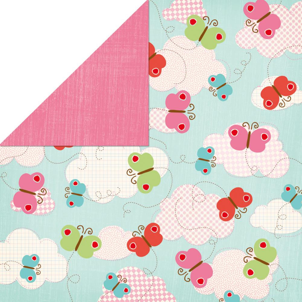 Paquete con 20 Hojas de Papel de Mariposas / Flutterby Paper Pad Descontinuado Grace Taylor