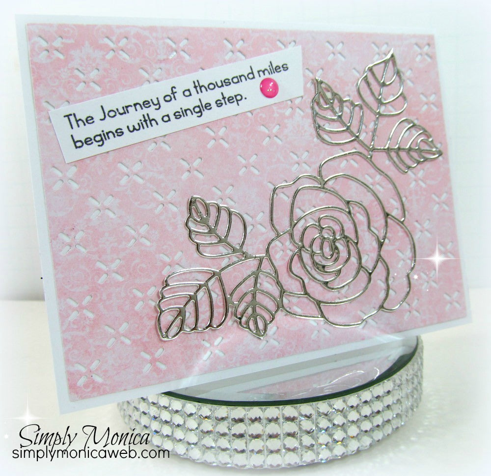 Beautiful Rose Die / Suaje de Rosa Abierta Descontinuado Frantic Stamper