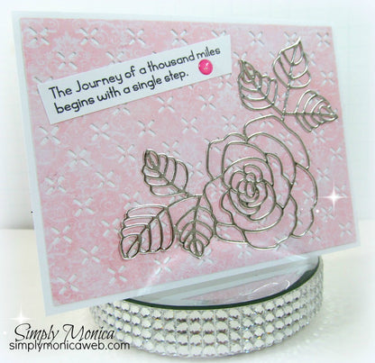 Beautiful Rose Die / Suaje de Rosa Abierta Descontinuado Frantic Stamper