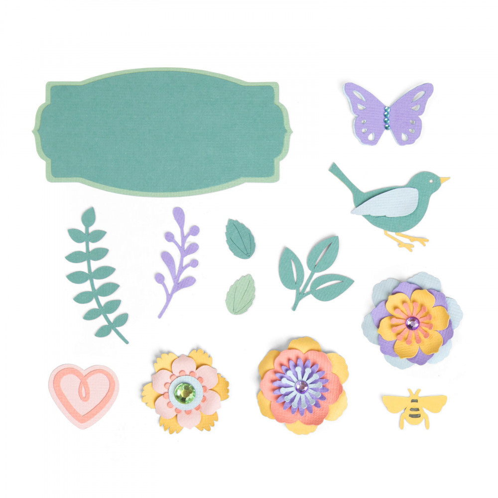 Thinlits Spring Things Die / Suaje de Flores Primaverales descontinuado Sizzix
