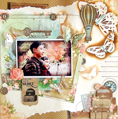 Stickable Stencils Butterflies / Plantillas de Mariposas Adhesivas Esténciles / Plantillas BoBunny