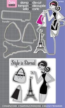 Framelits Eternal Style Die &amp; Stamp Set / Suajes y Sellos de Estilo Eterno Dados de Corte / Suajes / Troqueles Sizzix
