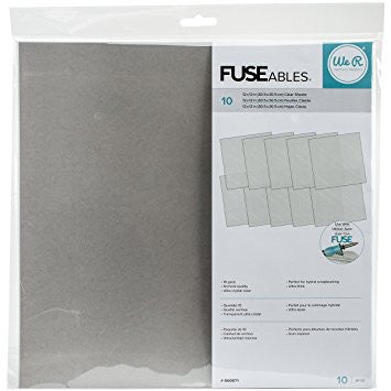 FuseAbles 12 x12 inch. Clear Sheets / Hojas Ultra Transparentes Accesorios We R Memory Keepers