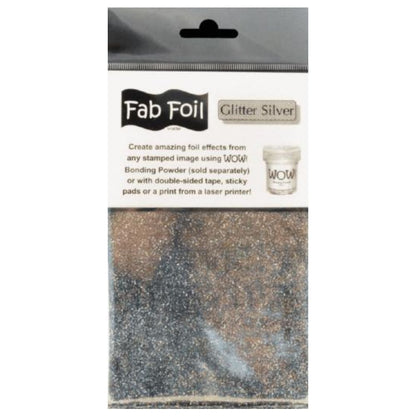 Glitter Silver Fab Foil / Foil Plateado Holográfico Foil Wow!