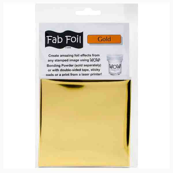 Gold Fab Foil / Papel Metalizado Dorado Descontinuado Wow!