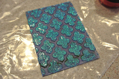 Graphite Glitter Paste / Pasta Brillante Azul y Plateado Pastas Texturizadoras y Medios Mixtos BoBunny