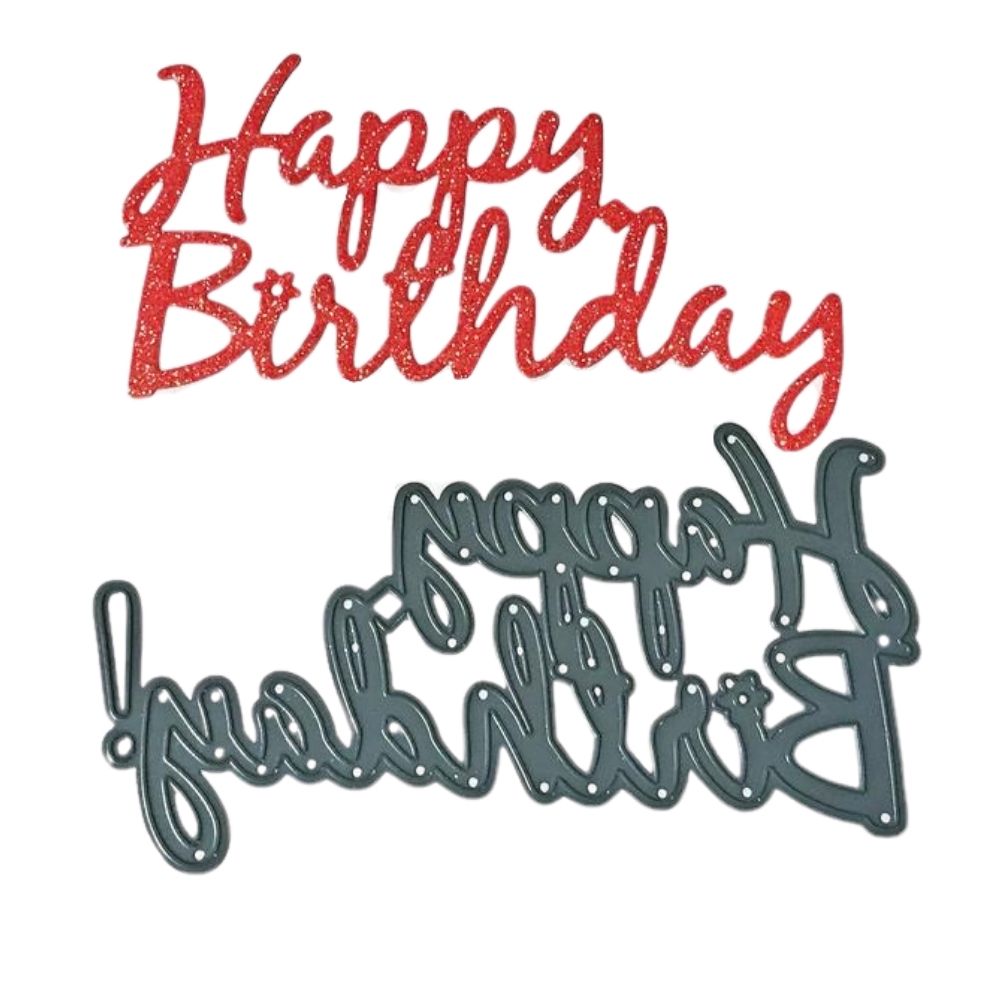 Happy Birthday Die Cut / Suaje Happy Birthday Dados de Corte / Suajes / Troqueles Darice