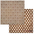 Double-Sided Cardstock Dot Damask Chocolate / Hoja de Cartulina Doble Cara Descontinuado BoBunny