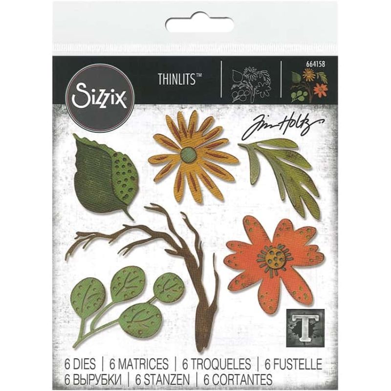 Thinlits Funky Floral Large Die / Suajes de Flores Grandes Dados de Corte / Suajes / Troqueles Sizzix