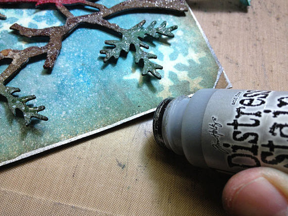 Distress Dabber Hickory Smoke Acrylic Paint /  Pintura Acrílica Gris Claro Descontinuado Ranger