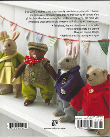 How To Sew Little Felt Animals Book / Libro Como Coser Pequeños Animales de Fieltro Libros Search Press