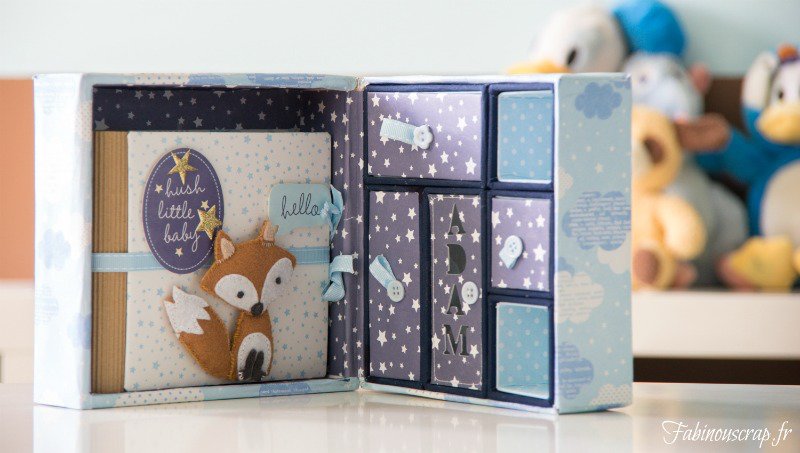 Baby Boy Kit Pebbles 12" x 12" Paper / Papel Doble Cara Niño Descontinuado American Crafts