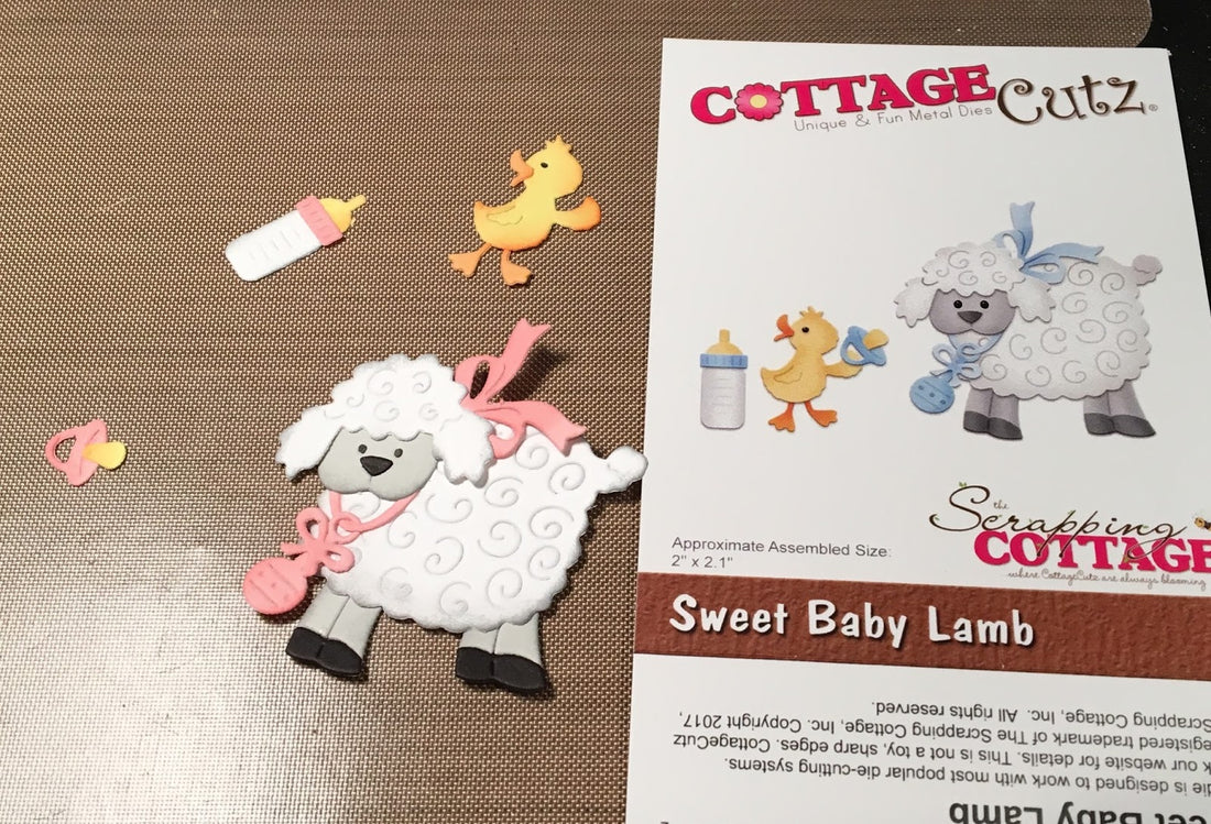 Sweet Baby Lamb Die / Suaje de Corderito y Pato Dados de Corte / Suajes / Troqueles Cottage Cutz