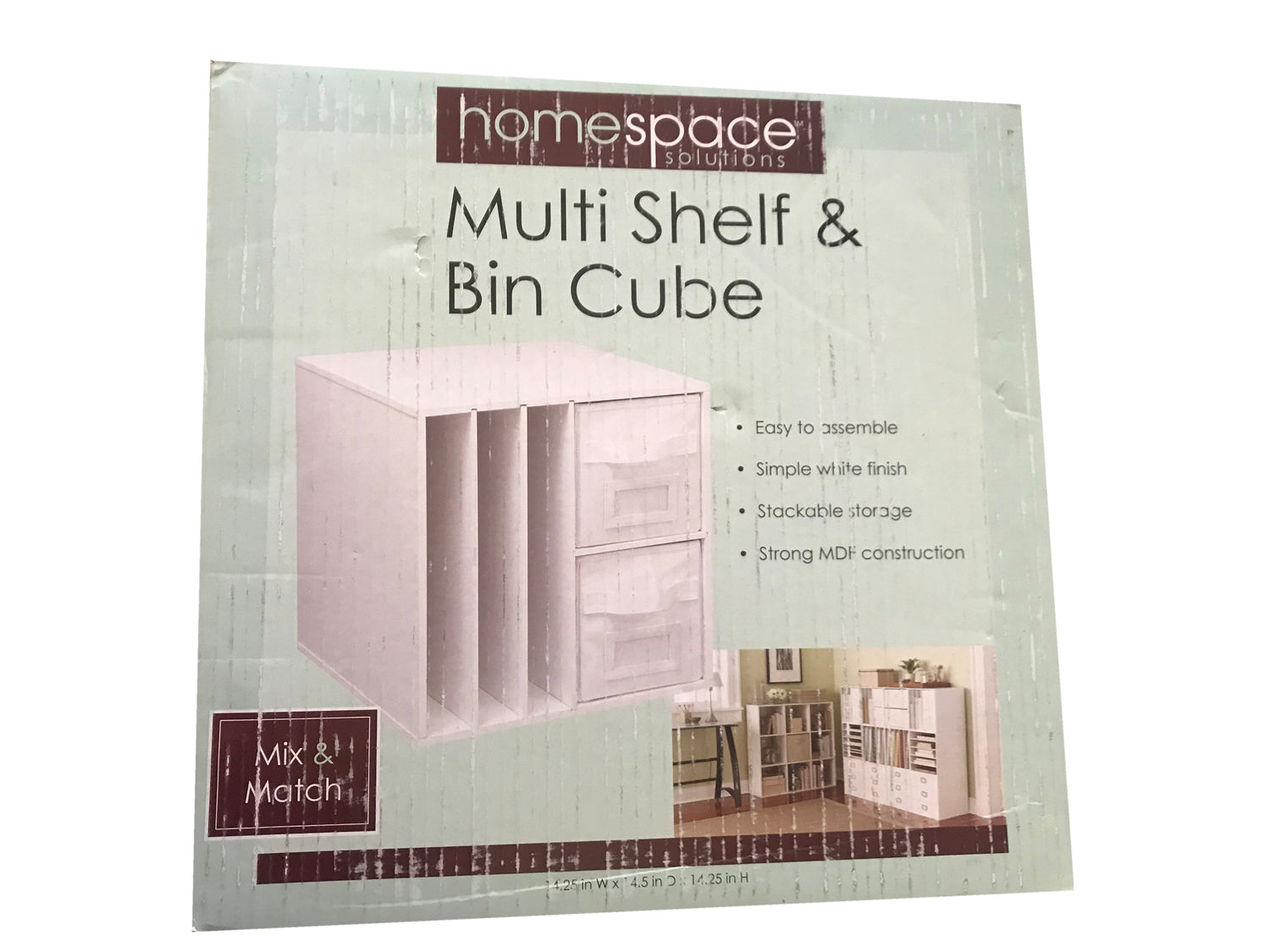 Multi Shelf &amp; Bin Cube / Mueble Organizador para Papel y Accesorios Descontinuado Homespace Solutions