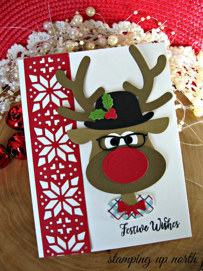 Brad the Reindeer Die / Suaje de Corte de Reno Descontinuado Cheery Lynn Designs