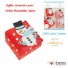 Favor Box Kit Let It Snow 24 pc / Set de Cajitas de Recuerdo Hombre de Nieve