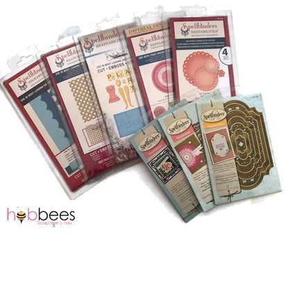 Kit Promocional de 8 Paquetes de Suajes Spellbinders a Precio Especial Descontinuado Spellbinders