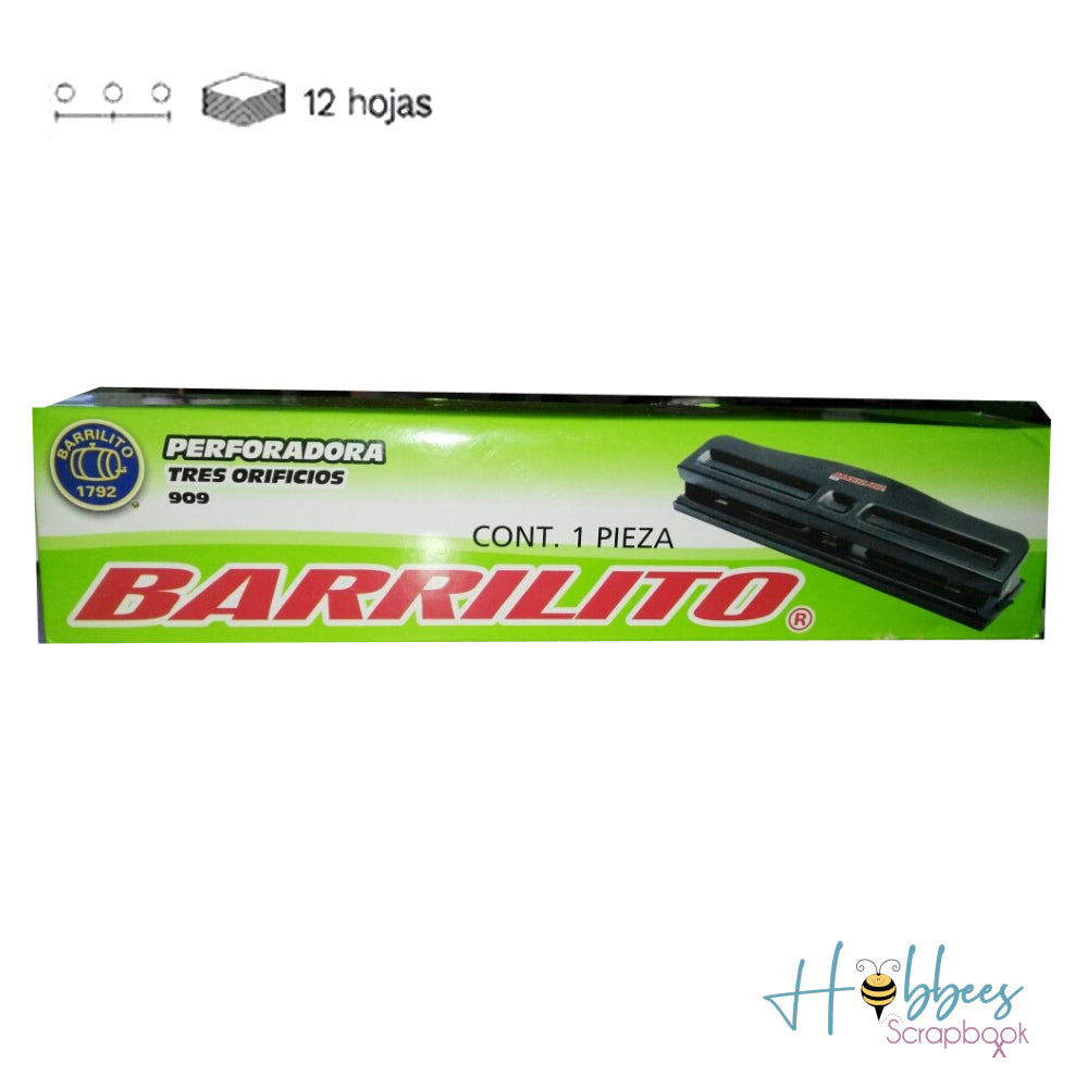Perforadora de 3 Agujeros Descontinuado Barrilito