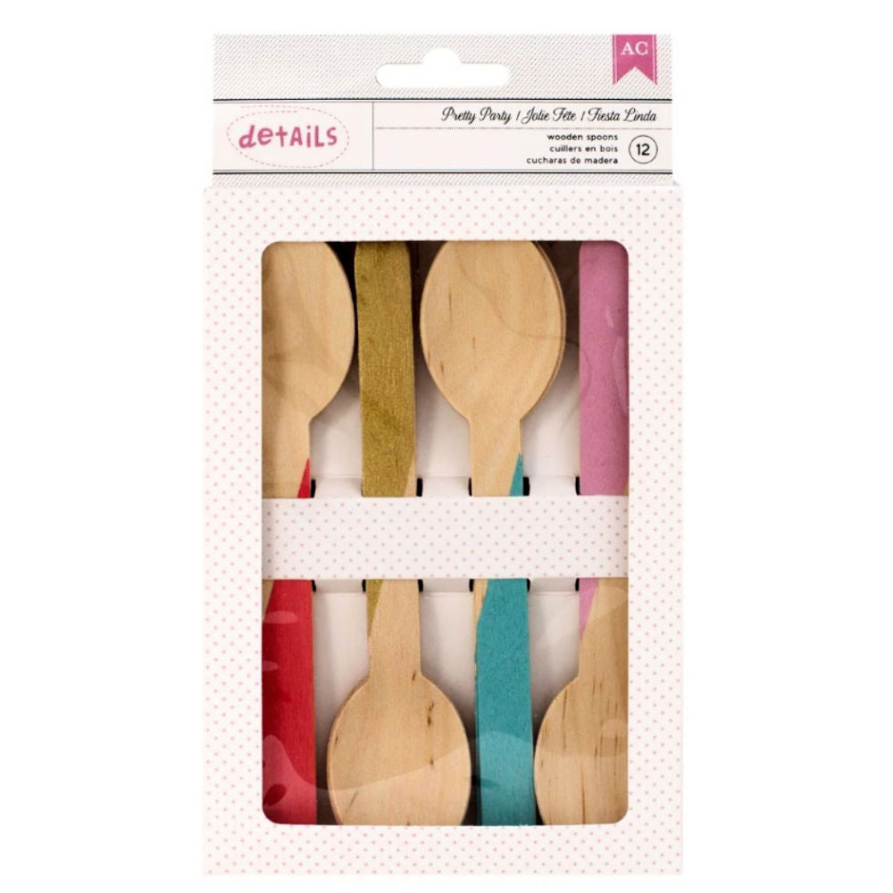 Pretty Party Spoons / Cucharas de Madera para Mesas de Dulces Repostería American Crafts