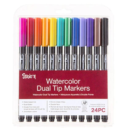 Watercolor Markers / Plumones Acuarelables 24 pz. Descontinuado Studio 71