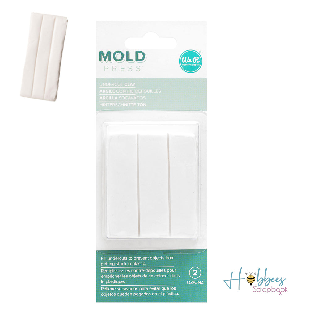 Mold Press Undercut Clay / Arcilla Polimérica Modelado We R Memory Keepers