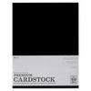 Black Cardstock  / 50 Hojas de Cartulina Negra T. Carta