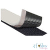 Cinta Velcro Adhesiva Negra para Montaje de 2.5 cm