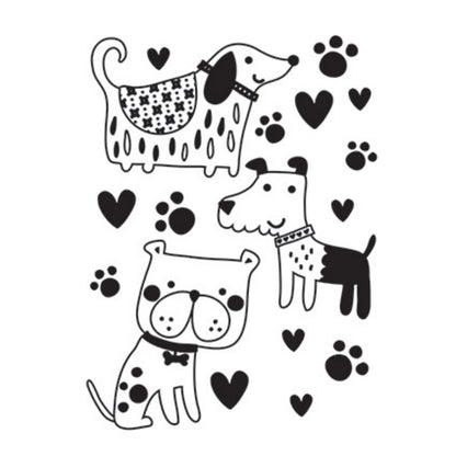 Three Cute Doggies Embossing Folder / Folder de Grabado Perritos Folders de Grabado Darice