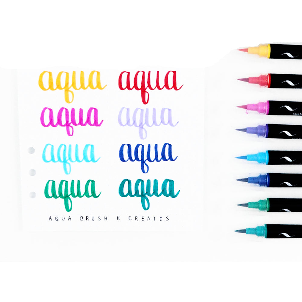 Aqua Brushes / Rotuladores Acuarelables Para Caligrafía Caligrafía Kelly Creates