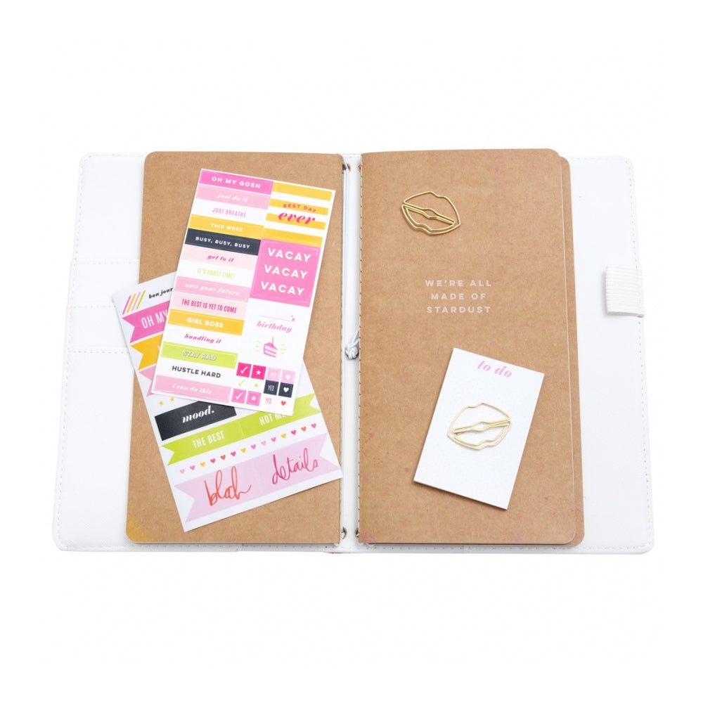 Memory Planner Pink Glitter / Kit de Agenda No Fechado Agendas y Journals Heidi Swapp