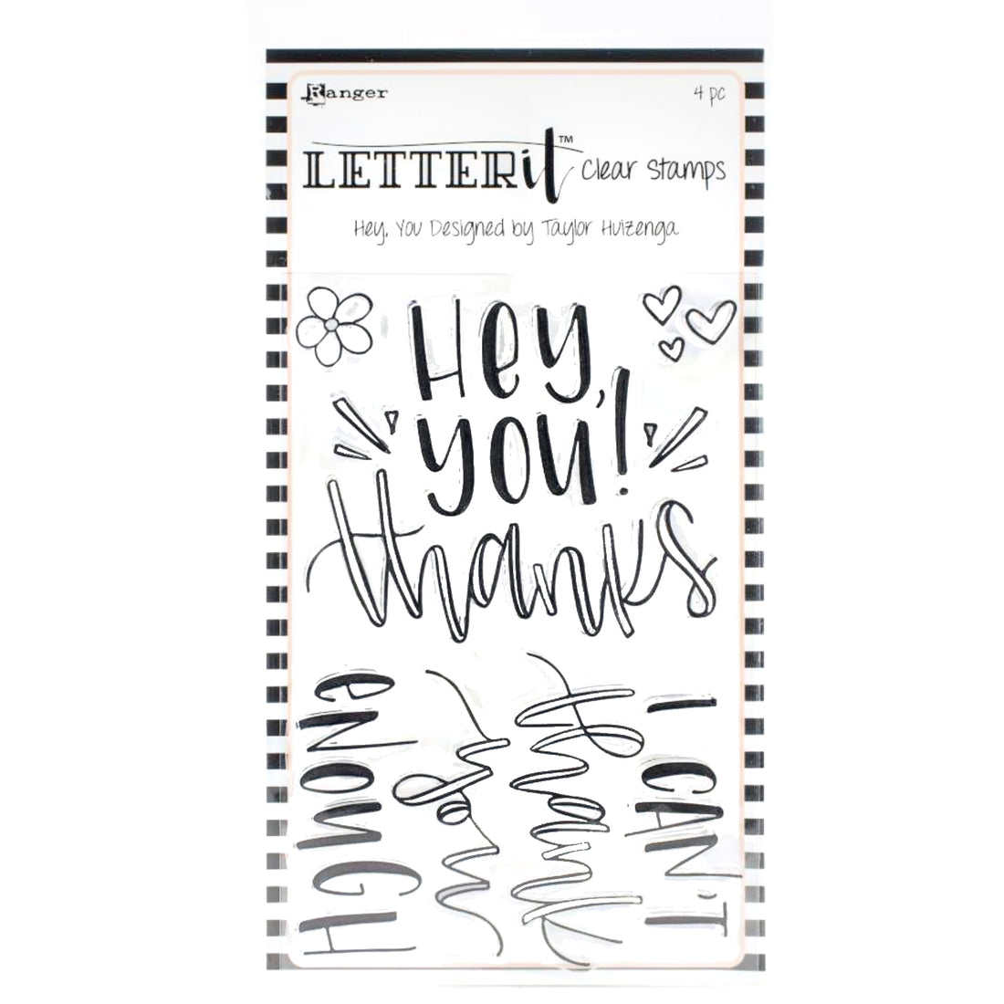 Letter It Clear Stamp  / Sello Acrílico Hey You Sellos Ranger