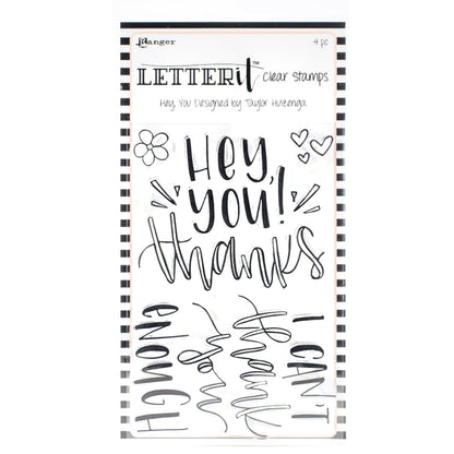 Letter It Clear Stamp  / Sello Acrílico Hey You Sellos Ranger