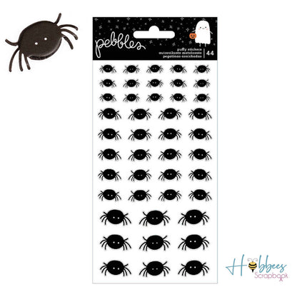 Spooky Puffy Spider Stickers / Estampas en 3D Arañas Descontinuado Pebbles