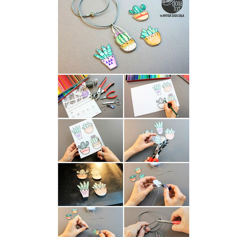 Shrink Film Sheet Opaque Plastic / Hojas de Plástico Opaco Encogible Descontinuado Darice