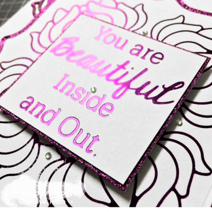 6" Minc Purple Reactive Foil / Rollo de Papel Metalizado Morado Descontinuado Heidi Swapp