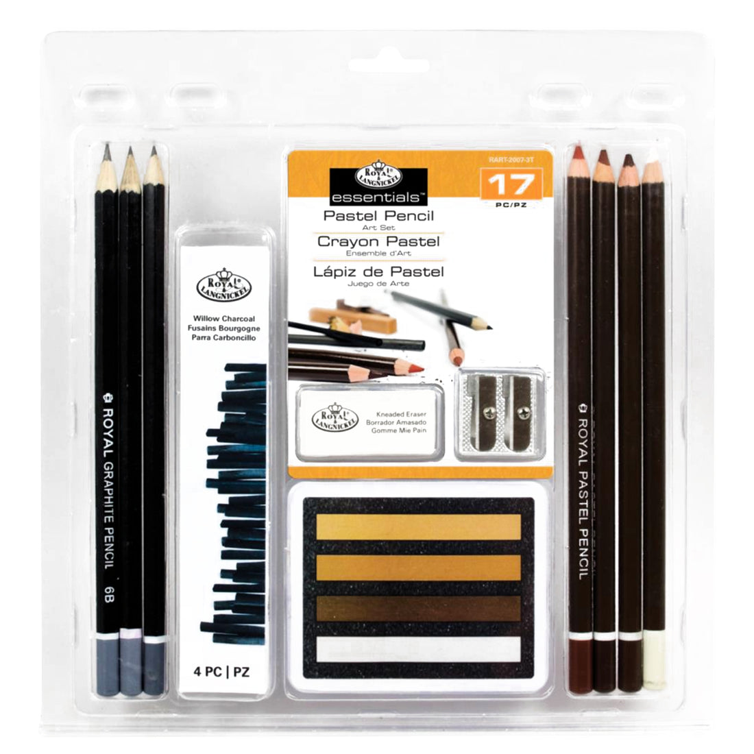 Pastel Pencil 17pc / Kit de Pasteles para Dibujo y Pintura Pastel Royal Langnickel